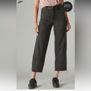 Lucky brand high rise wide leg pants.